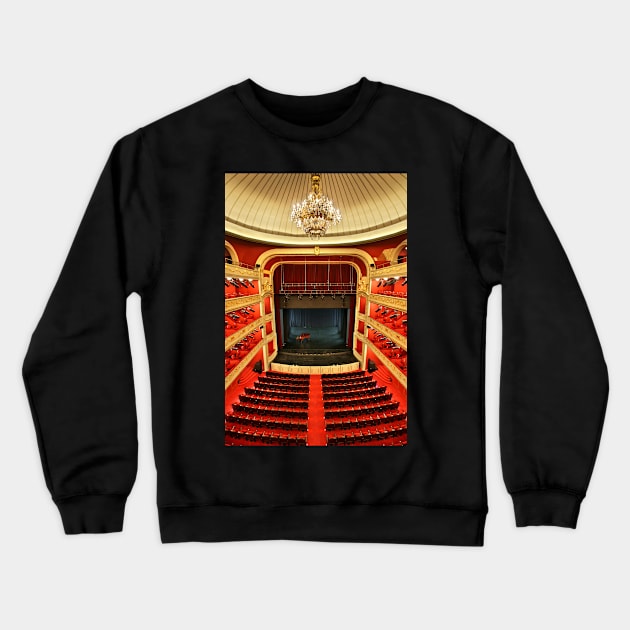 The Municipal Theater of Piraeus Crewneck Sweatshirt by Cretense72